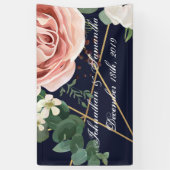 3'x5' Gepersonaliseerde Banner Geometrische Tuin M (Verticaal)