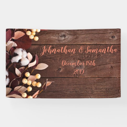 3'x5' gepersonaliseerde banner katoenen tak op don (Horizontaal)