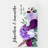3'x5' Gepersonaliseerde Banner Lavendel Hibiscus o (Verticaal)