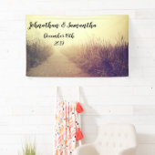 3'x5' gepersonaliseerde banner Sunrise Pathway Wal (Insitu)