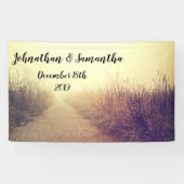 3'x5' gepersonaliseerde banner Sunrise Pathway Wal (Horizontaal)