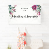 3'x5' gepersonaliseerde banner tropische bloemen o (Insitu)