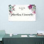 3'x5' gepersonaliseerde banner tropische bloemen o (Beurs)