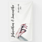 3'x5' Gepersonaliseerde Banner zombie bloeddruppel (Verticaal)