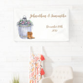 3'x5' Gepersonaliseerde Banner Zomer Country Weddi (Insitu)