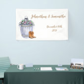 3'x5' Gepersonaliseerde Banner Zomer Country Weddi (Beurs)