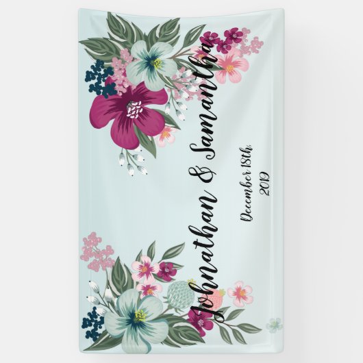 3'x5' persoonlijke banner met tropische ventilator (Verticaal)