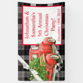 3'x5' persoonlijke banner XMAS Truck Squf (Verticaal)