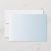 3x5 R.S.V.P. Antwoordkaart Kristallen Sneeuwvlokke Kaart (Achterkant)