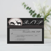 3x5 R.S.V.P. Beantwoorden Kaart Hunters Moon Deer  (Staand voorkant)