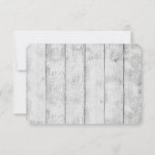 3x5 R.S.V.P. Reply Card Burlap en mevrouw Banner RSVP Kaartje (Achterkant)