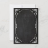 3x5 R.S.V.P. Reply Card Modern Chalkboard RSVP Kaartje (Achterkant)