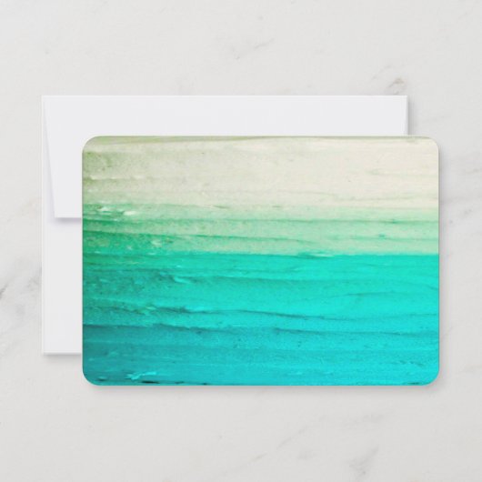 3x5 R.S.V.P. Reply Card Ombre Blue Frosting RSVP Kaartje (Achterkant)