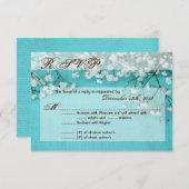 3x5 R.S.V.P. Reply Card Spring Babys Breator RSVP Kaartje (Voorkant / Achterkant)