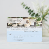 3x5 R.S.V.P. Reply Kaart Beach Zee Mason Jars Ocea (Staand voorkant)