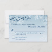 3x5 R.S.V.P. Reply Kaart Crystal Snowflakes Winter (Voorkant)