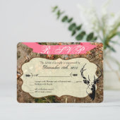 3x5 R.S.V.P. Reply Kaart Hunting Deer Buck Head Ca (Staand voorkant)