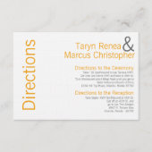 3x5 Richtingkaart Geel grijs, Chevron Informatiekaartje (Voorkant)