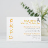 3x5 Richtingkaart Geel grijs, Chevron Informatiekaartje (Staand voorkant)