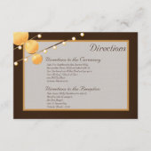 3x5 Routebeschrijving Kaart Papieren Lantaarns op (Voorkant)