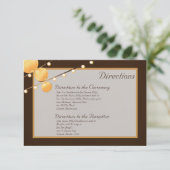 3x5 Routebeschrijving Kaart Papieren Lantaarns op (Staand voorkant)