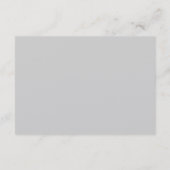 3x5 Routekaart Rood op Silver Masquerade-masker Informatiekaartje (Achterkant)