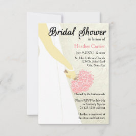 3x5 Verticale jurk & boeket -Vrijgezellenfeest Uit Kaart