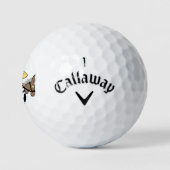 3x Callaway Warbird "Bandit" ontwerp Golfballen (Logo)