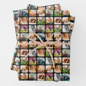 3x Sheets 10 Photo Template Rond Wrapping Paper (In situ)
