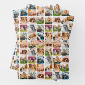 3x Sheets 10 Photo Template Rond Wrapping Paper (In situ)