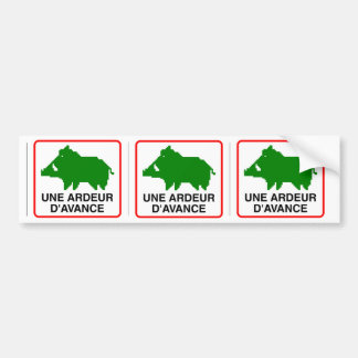 3x STICKER SNEL AUTO - EEN VOORSTANDSARDEUR