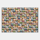 3x vellen 10-fotosjabloon zwart opvulpapier (Voorkant 2)