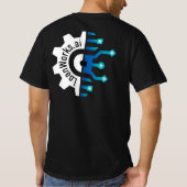 3XCOMP Mannen-T-shirt - Zwart T-shirt (Achterkant)