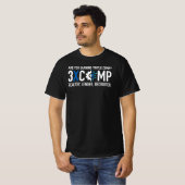 3XCOMP Mannen-T-shirt - Zwart T-shirt (Voorkant volledig)