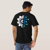 3XCOMP Mannen-T-shirt - Zwart T-shirt (Achterkant volledig)