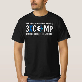 3XCOMP Mannen-T-shirt - Zwart T-shirt