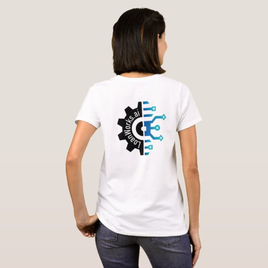 3XCOMP T-shirt voor dames - Wit (Achterkant volledig)