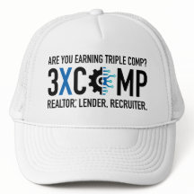 3XCOMP Trucker Hat - Wit