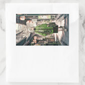 【4枚セット】Green JK シール｜寿司娘 GenerativeAI Rechthoekige Sticker (Tas)