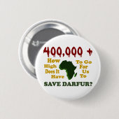 400.000+ DARFUR BEWUSTMAKING 1 RONDE BUTTON 5,7 CM (Voorkant /achterkant)