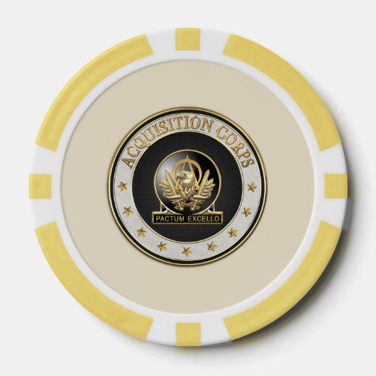 [400] Acquisition Corps (AAC) Regimental Insignia Poker Chips (Voorkant)