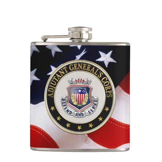 [400] AG Corps Regimental Insignia [3D] Heupfles (Voorkant)