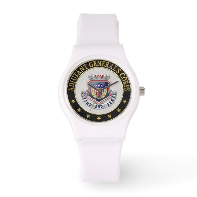 [400] AG Corps Regimental Insignia [3D] Horloge (Voorkant)