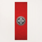 [400] Ancient Celtic Sacred Silver Knot Cross Yogamat (Achterkant)