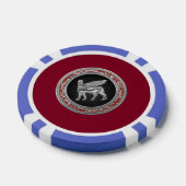 [400] Babylonische scharnieren [zilver] [3D] Pokerchips (Enkel)