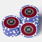 [400] Babylonische scharnieren [zilver] [3D] Pokerchips (Opstapeling)