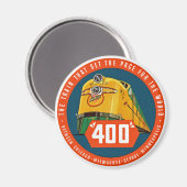 400 ~ "De trein die het pad instelt" Magneet (Voorkant / Achterkant)