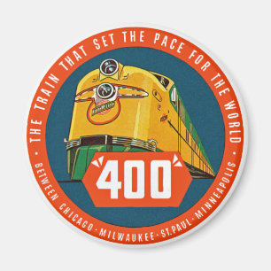 400 ~ "De trein die het pad instelt" Magneet