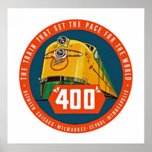 400 ~ "De trein die het pad instelt" Poster