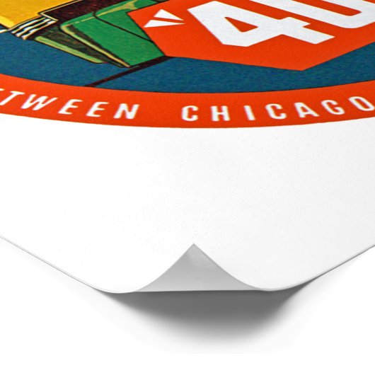 400 ~ "De trein die het pad instelt" Poster (Hoek)